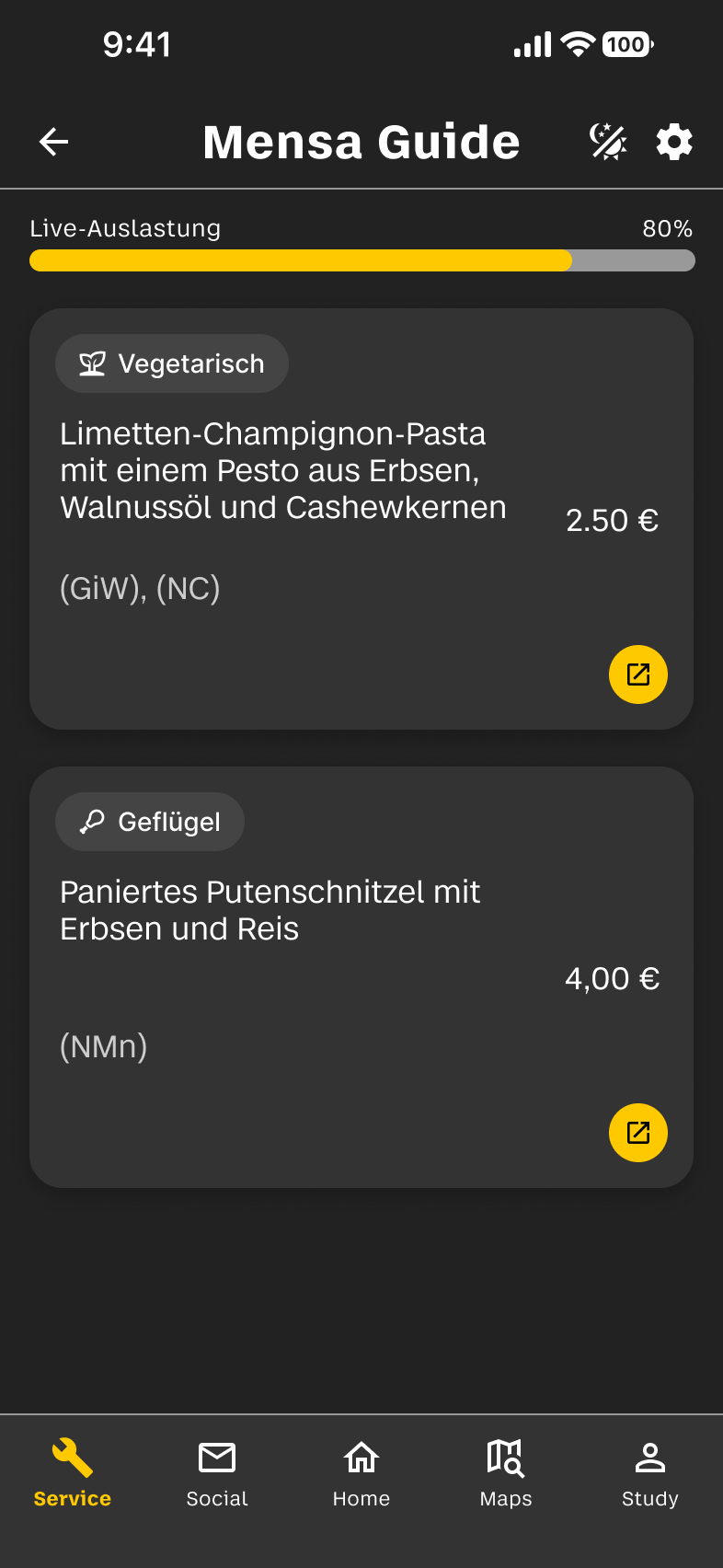 Mensa Guide Dark Mode