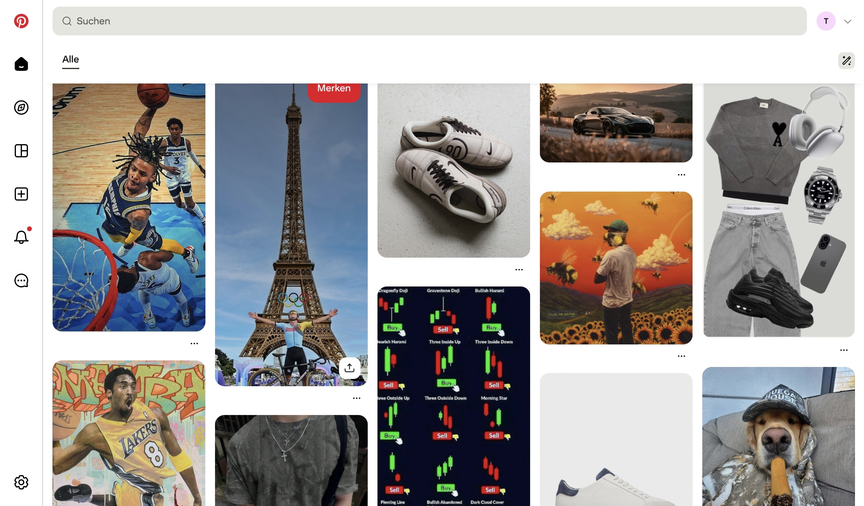 Pinterest Desktop Website